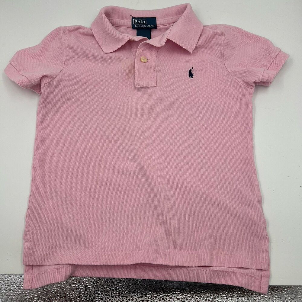 Polo Ralph Lauren Pink Polo Shirt Size 5 Boys Classic Pony Logo